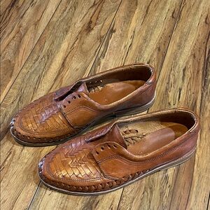 Vintage Brown Leather Loafers
